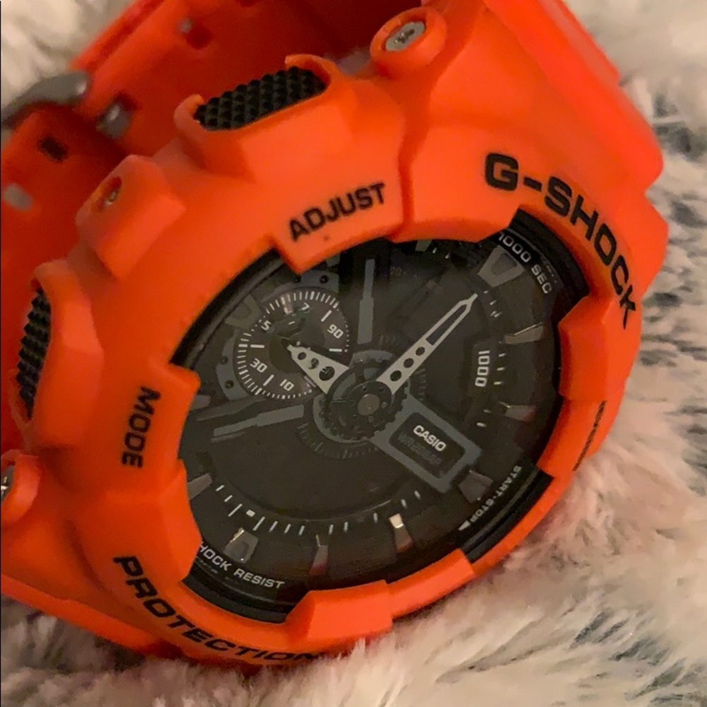 G shock orange watch men
